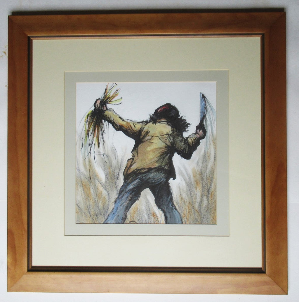 Michael Philpot (Suffolk artist), mixed media drawing entitled Hacker Becker
