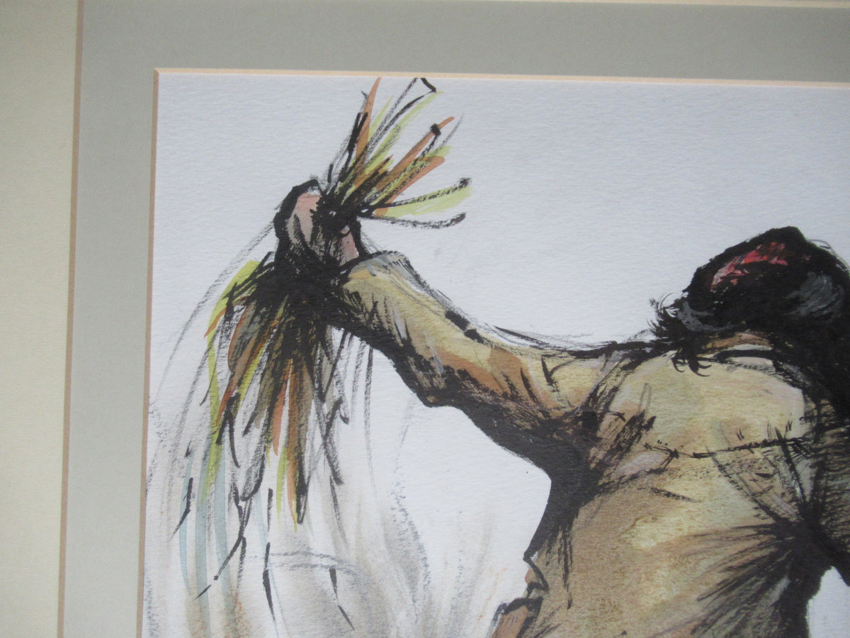 Michael Philpot (Suffolk artist), mixed media drawing entitled Hacker Becker