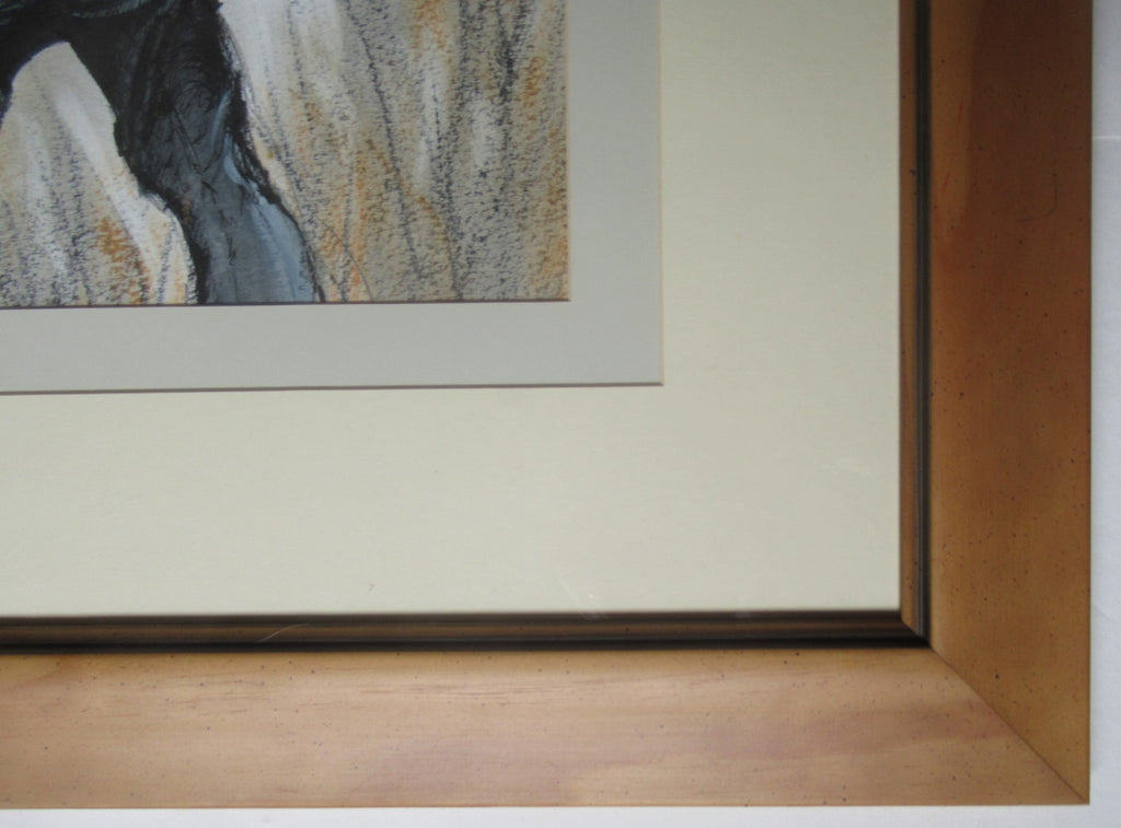 Michael Philpot (Suffolk artist), mixed media drawing entitled Hacker Becker