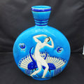 Primavera Au Printemps, Art Deco crackle glaze vase,  Faiencerie Longwy, 1925