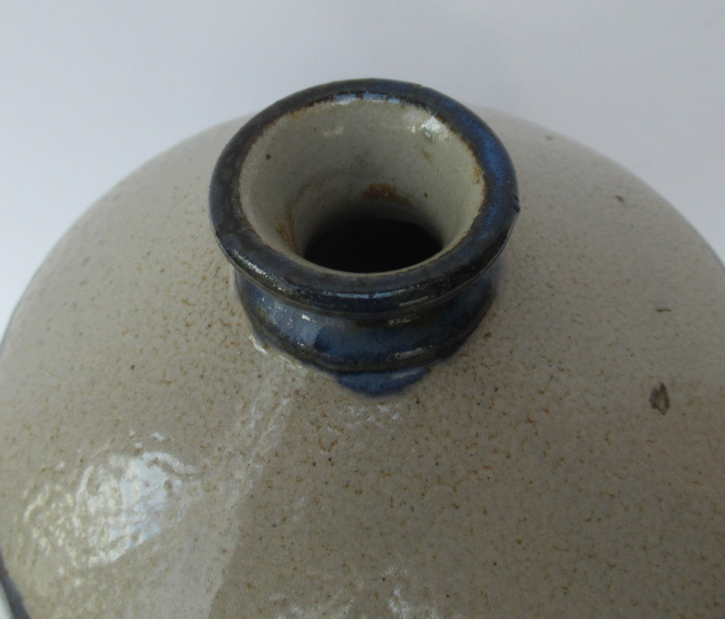 Primavera Printemps French salt glazed bottle vase, c1925, Sainte-Radegonde mark