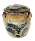 Ray Finch, Winchcombe pottery jar and cover, salt glazed stoneware, 2002