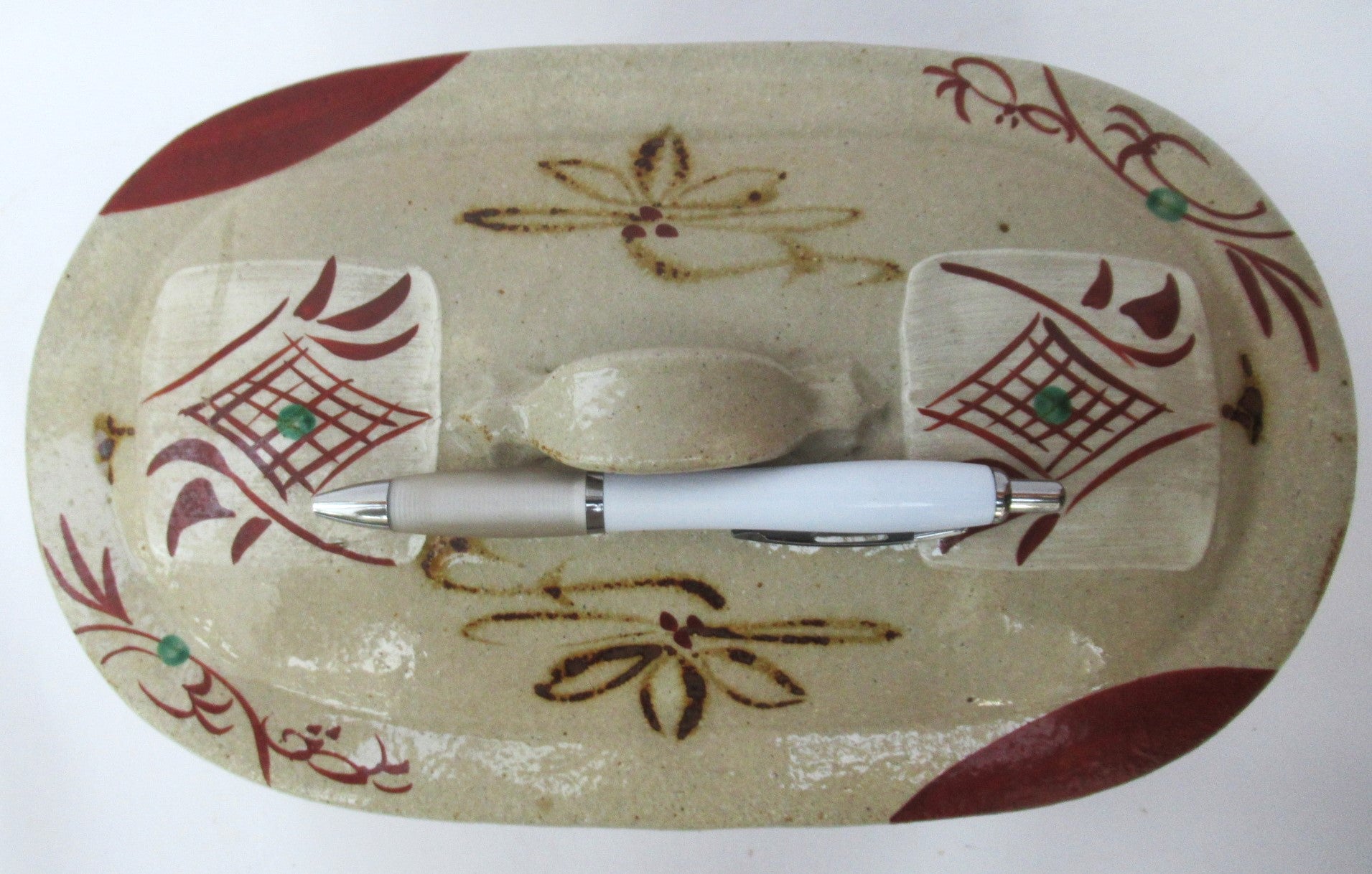 Reiko Nagata, Japanese studio pottery stoneware two layer bento box, c2010
