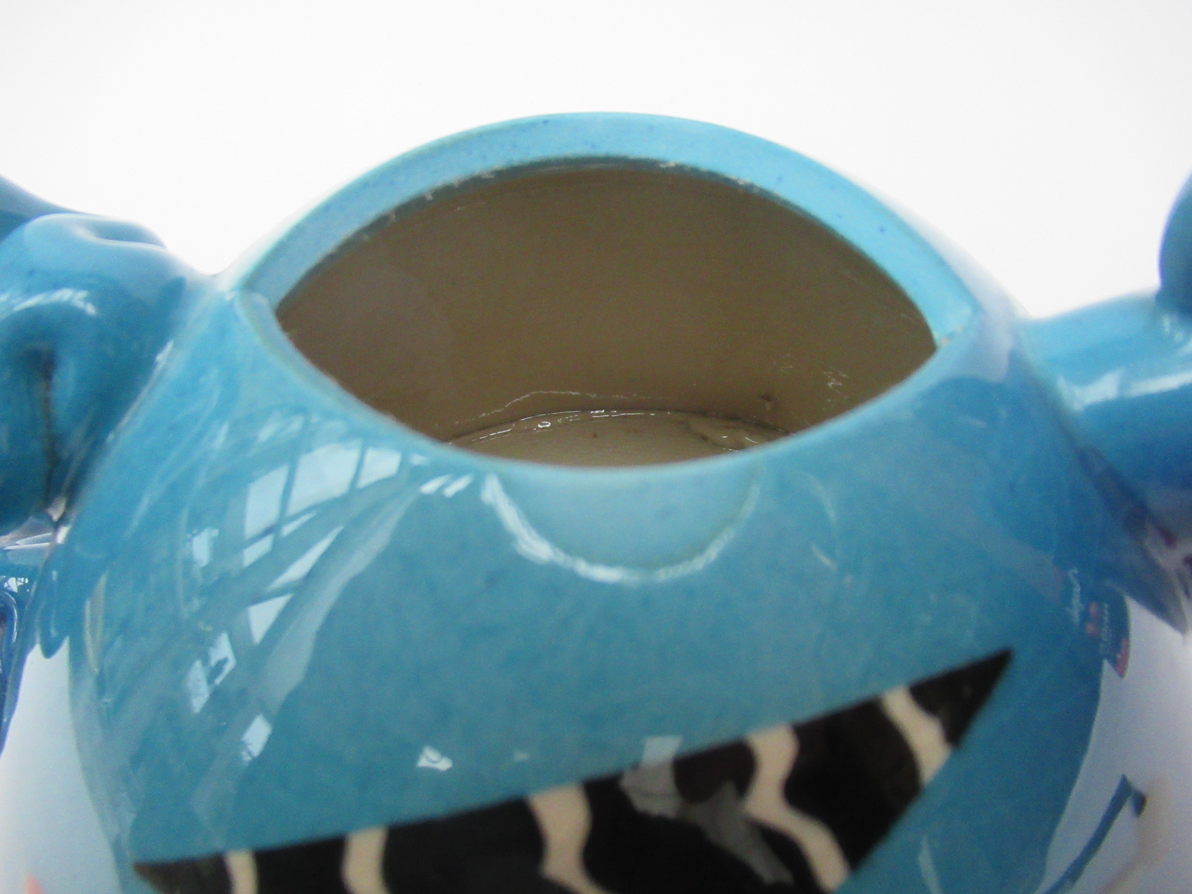 Richard Godfrey, fantastic earthenware studio pottery teapot, c1990