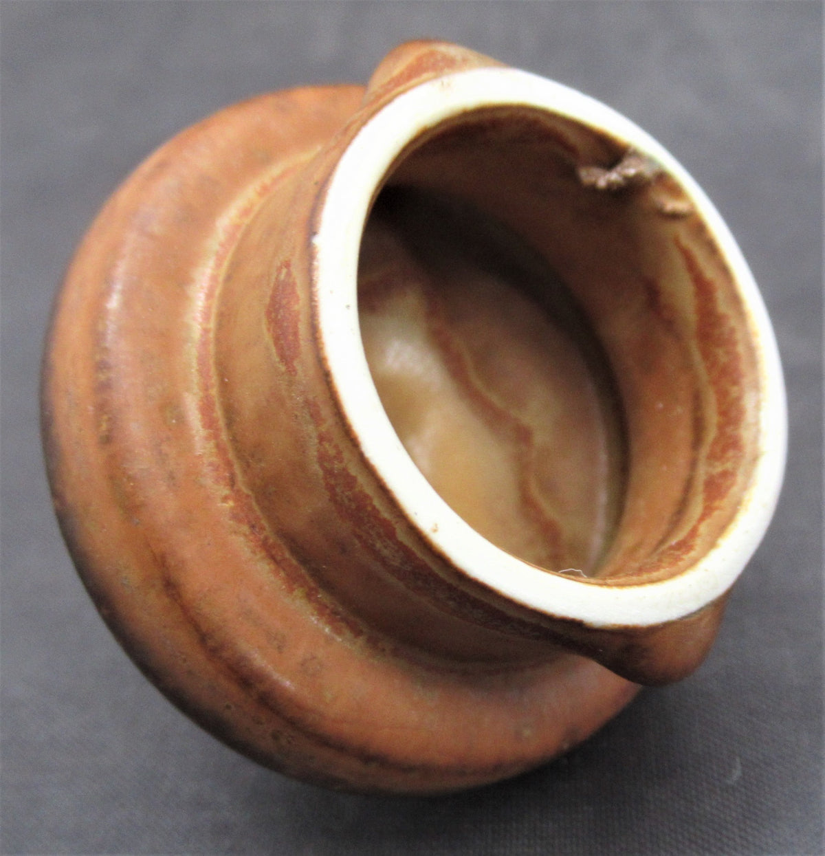 Gunnar Nylund, Rörstrand Sweden, stoneware teapot with hare's fur glaze, c1960