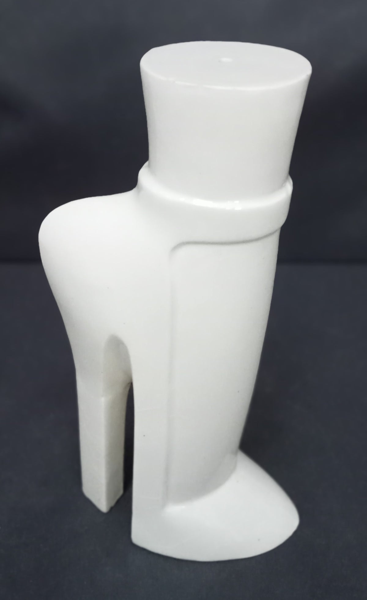 Lawson Ernest Rudge, stiletto salt pot, 1977 Pop Art studio pottery