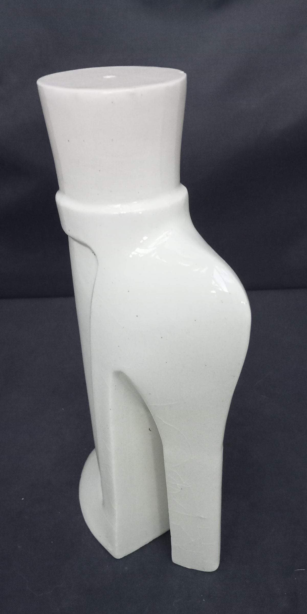 Lawson Ernest Rudge, stiletto salt pot, 1977 Pop Art studio pottery