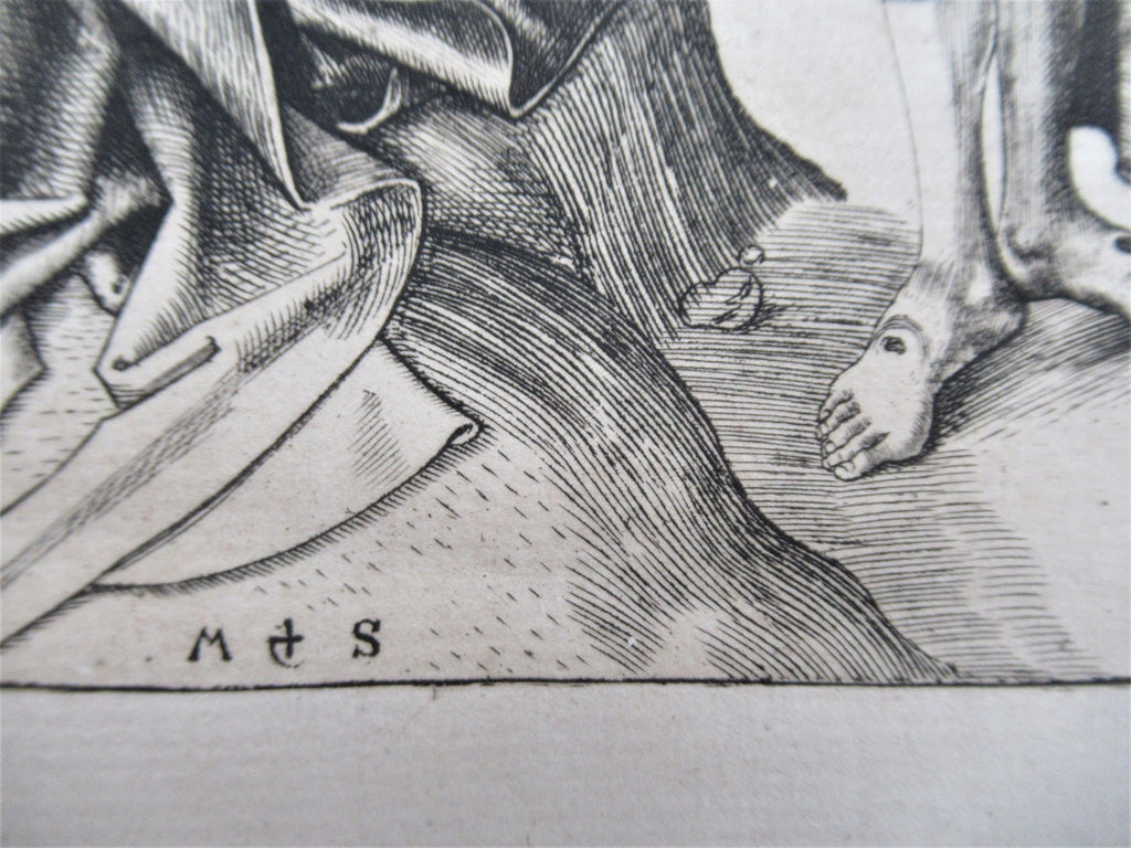 Martin Schoengauer, facsimile of woodcut c1490, published 1879, Christ and Mary