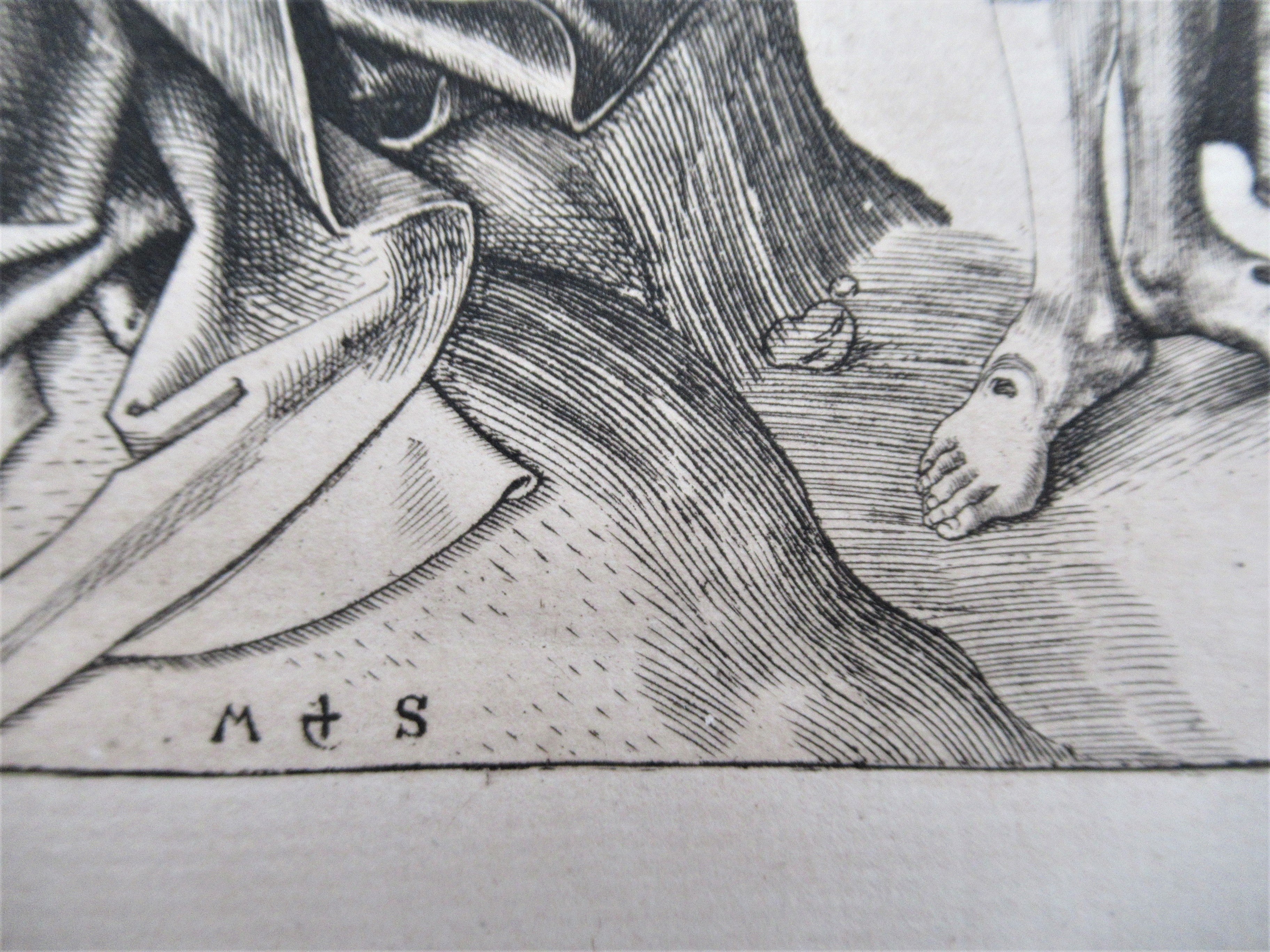 Martin Schoengauer, facsimile of woodcut c1490, published 1879, Christ and Mary