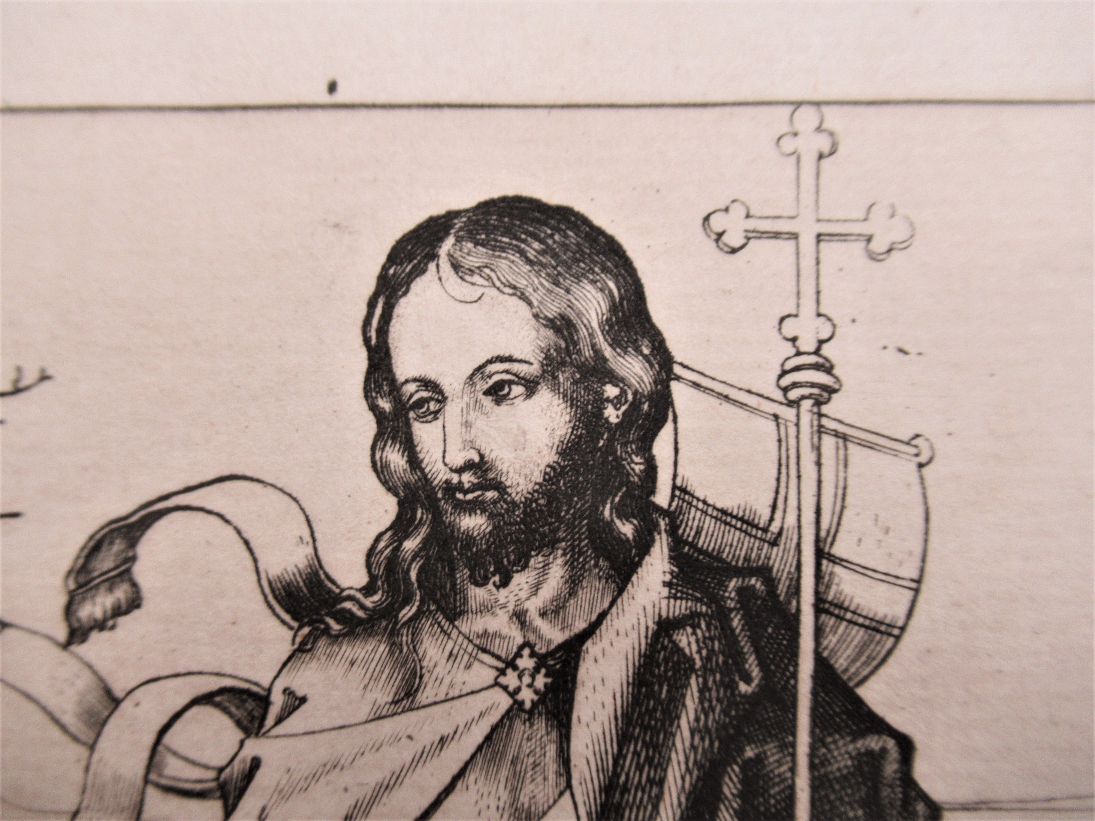 Martin Schoengauer, facsimile of woodcut c1490, published 1879, Christ and Mary