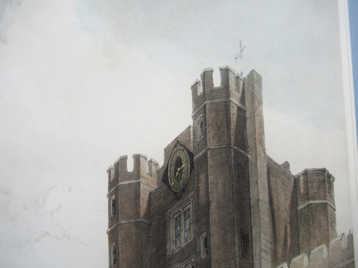 Original Thomas Shotter Boys 1842 hand coloured print, St James's Palace London