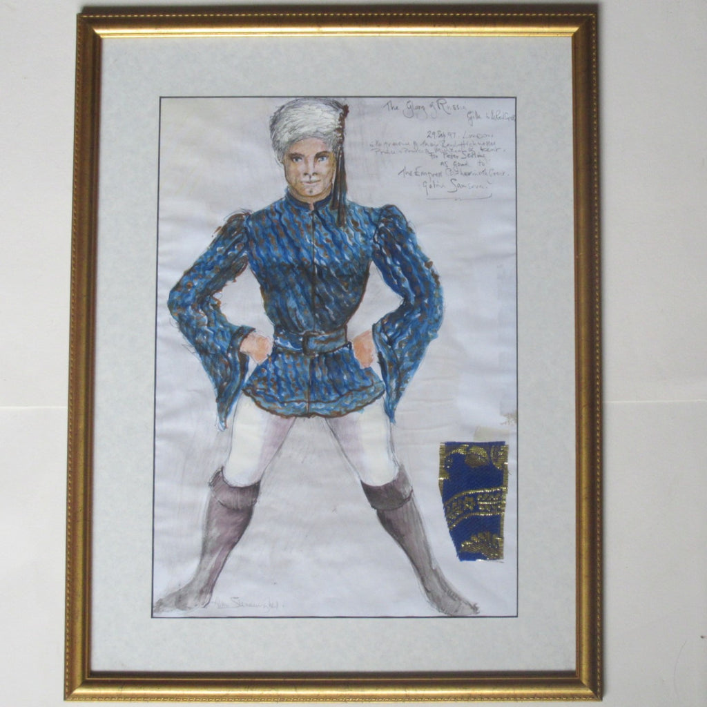 Alan Sievewright, Theatre/Ballet costume design, Russia theme, watercolour, 1997