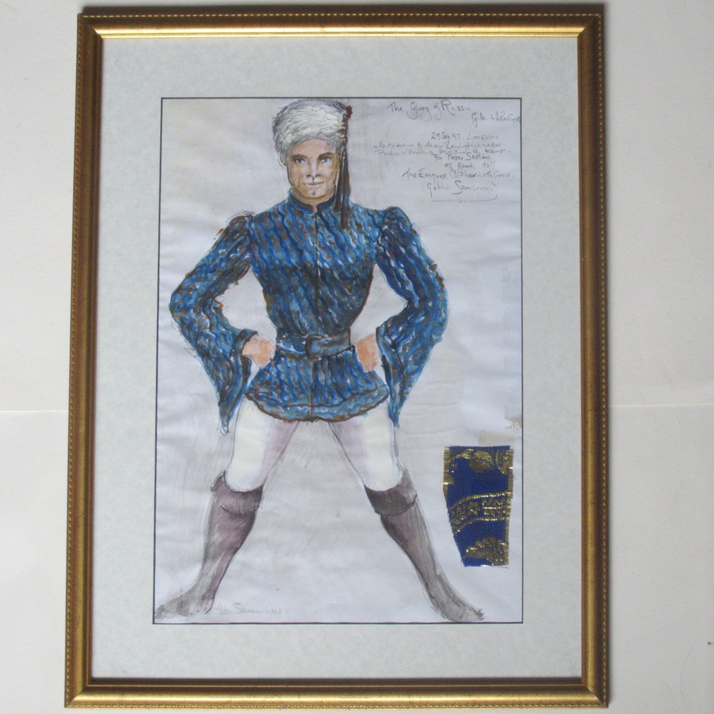 Alan Sievewright, Theatre/Ballet costume design, Russia theme, watercolour, 1997