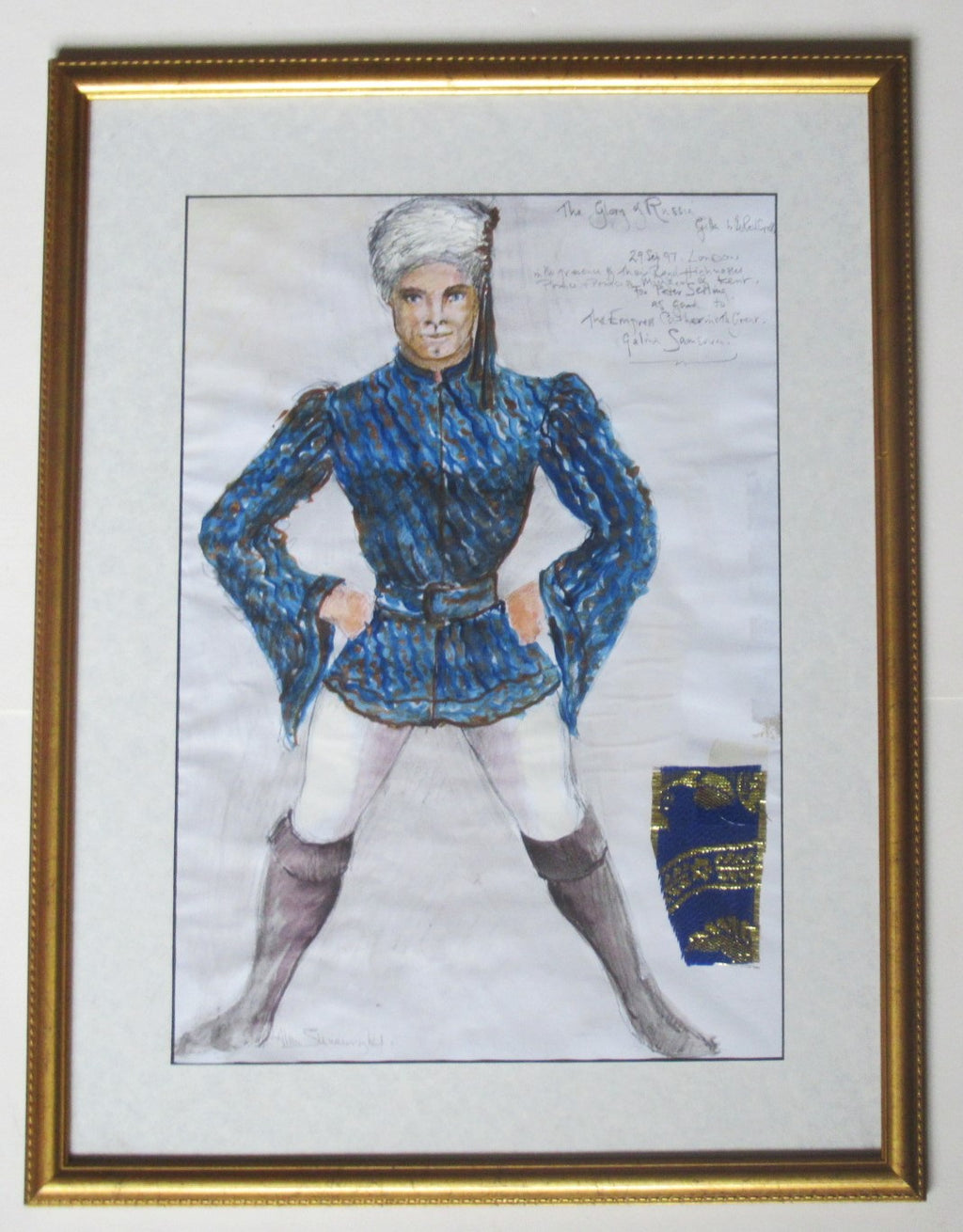 Alan Sievewright, Theatre/Ballet costume design, Russia theme, watercolour, 1997