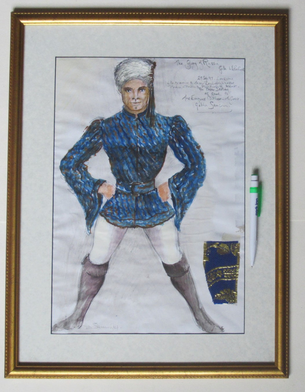 Alan Sievewright, Theatre/Ballet costume design, Russia theme, watercolour, 1997