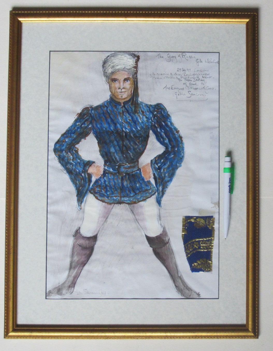 Alan Sievewright, Theatre/Ballet costume design, Russia theme, watercolour, 1997