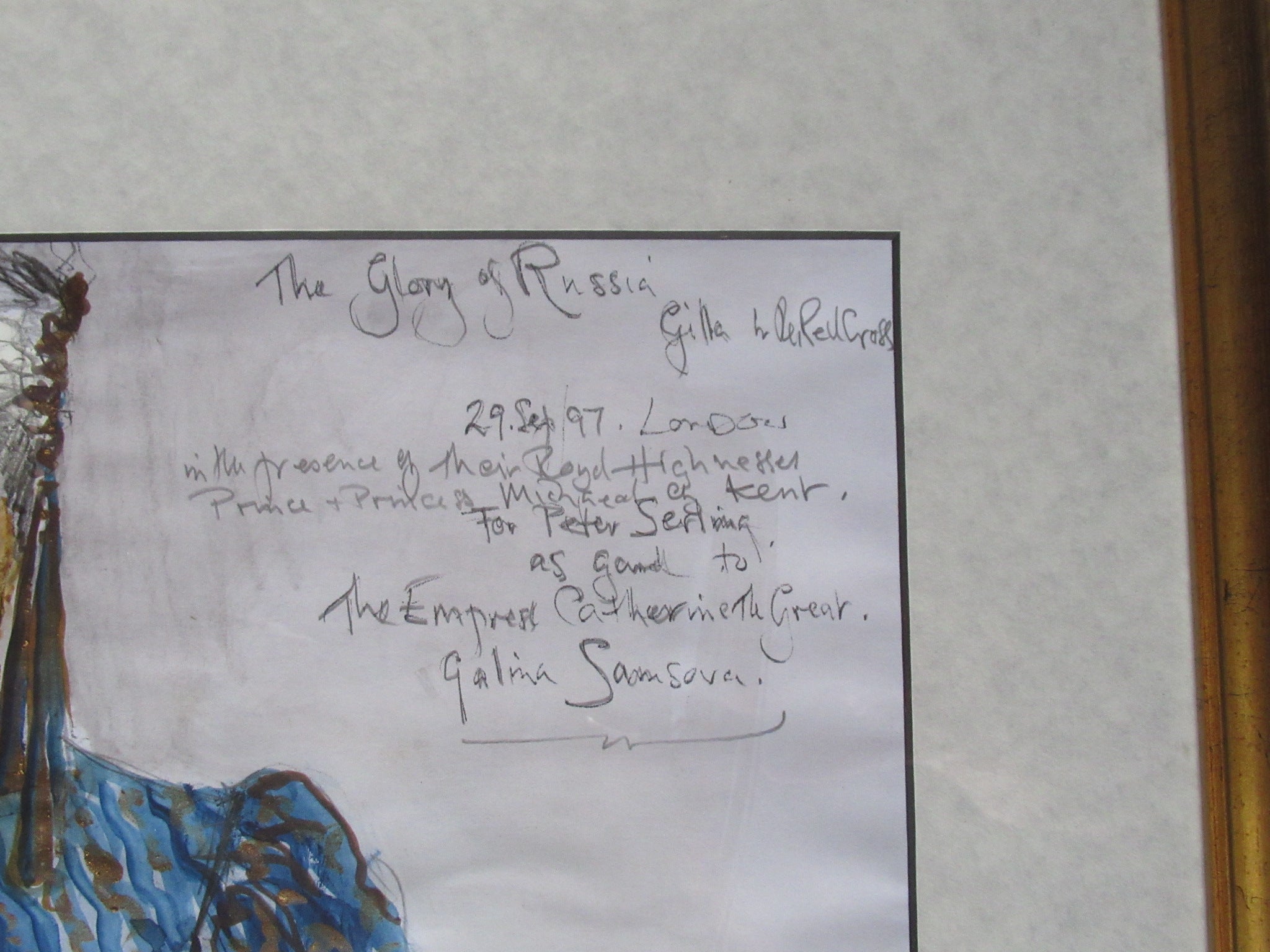 Alan Sievewright, Theatre/Ballet costume design, Russia theme, watercolour, 1997