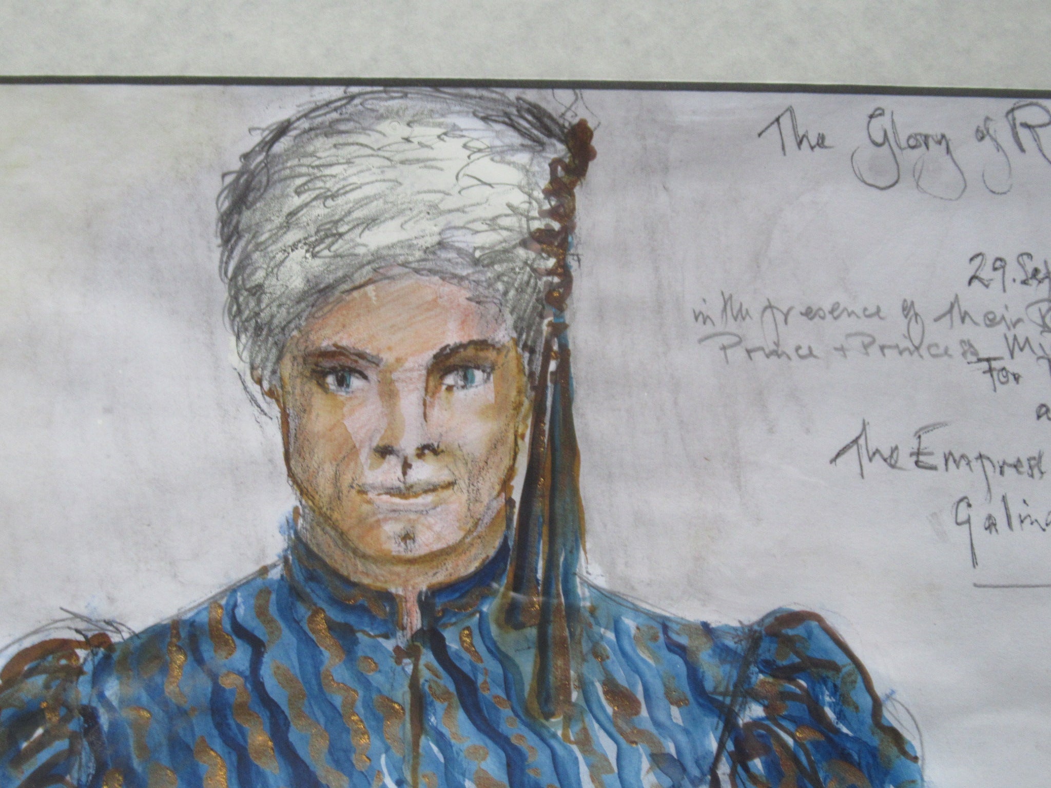 Alan Sievewright, Theatre/Ballet costume design, Russia theme, watercolour, 1997