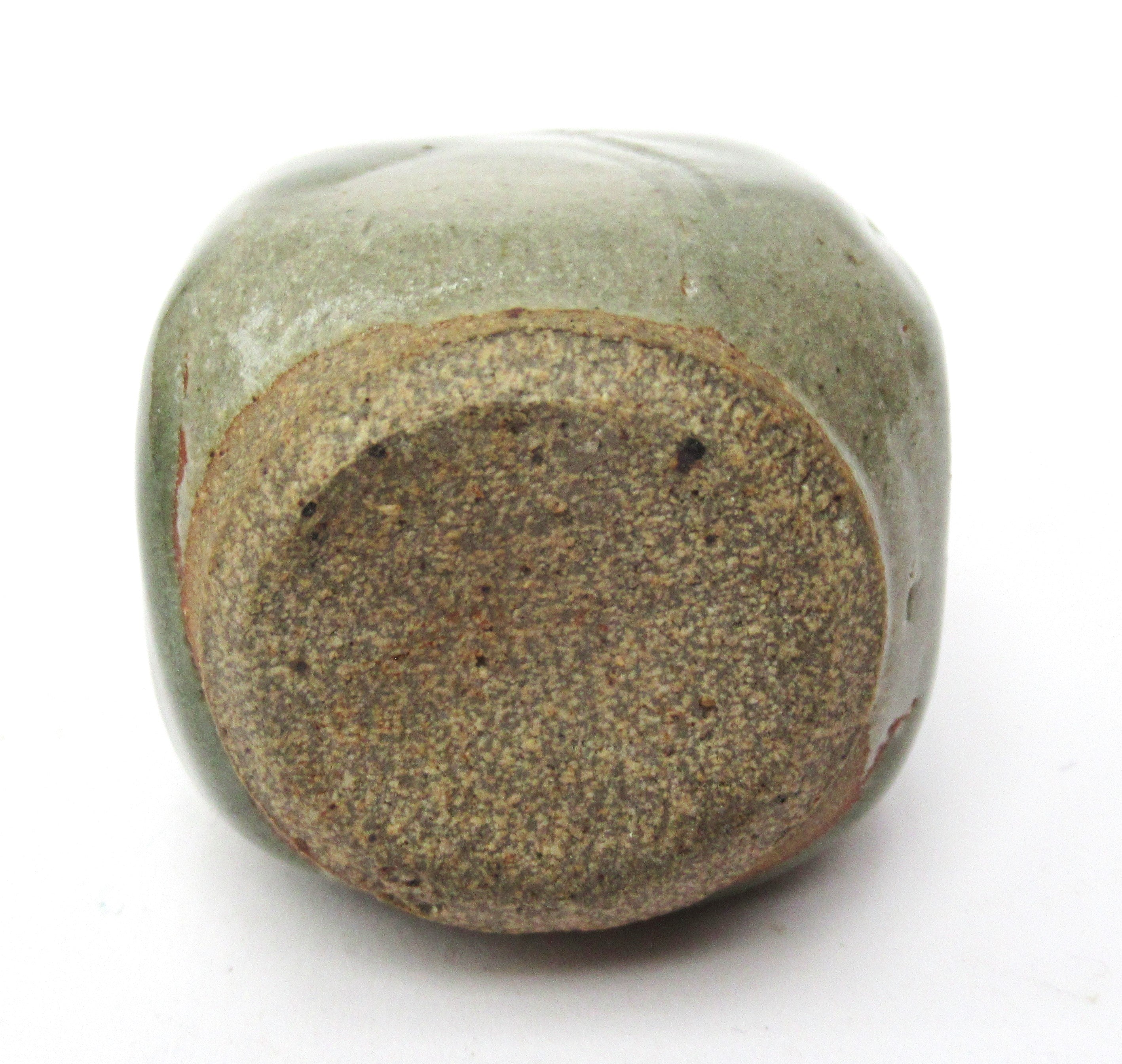 St Ives Pottery (Bernard Leach studio), stoneware bud vase, celadon glaze, c1970