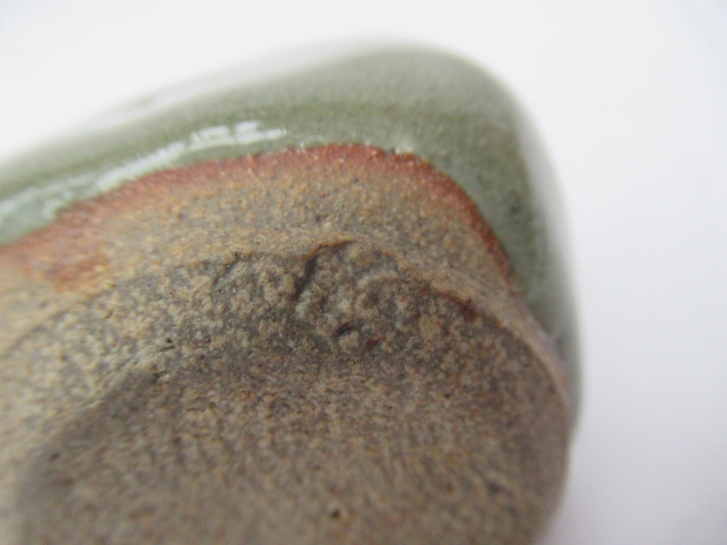 St Ives Pottery (Bernard Leach studio), stoneware bud vase, celadon glaze, c1970