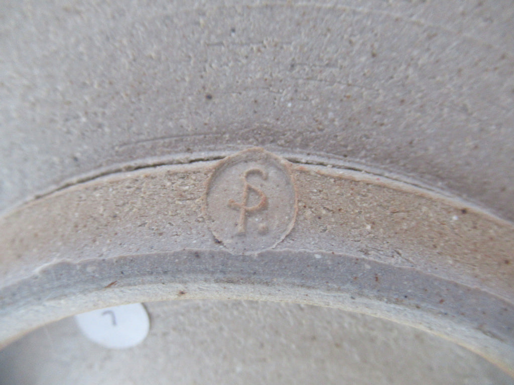 Stephen Parry, British studio pottery wood fired large stoneware bowl, c1990