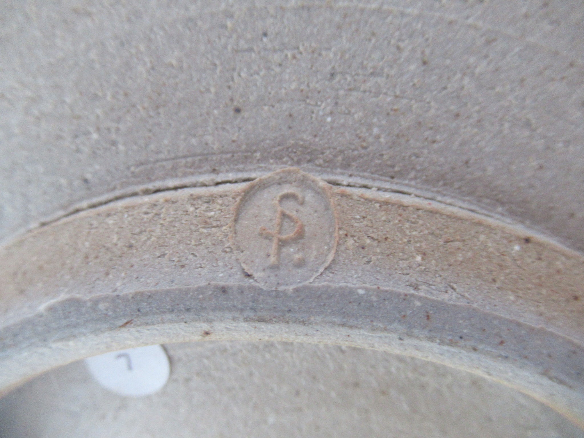 Stephen Parry, British studio pottery wood fired large stoneware bowl, c1990