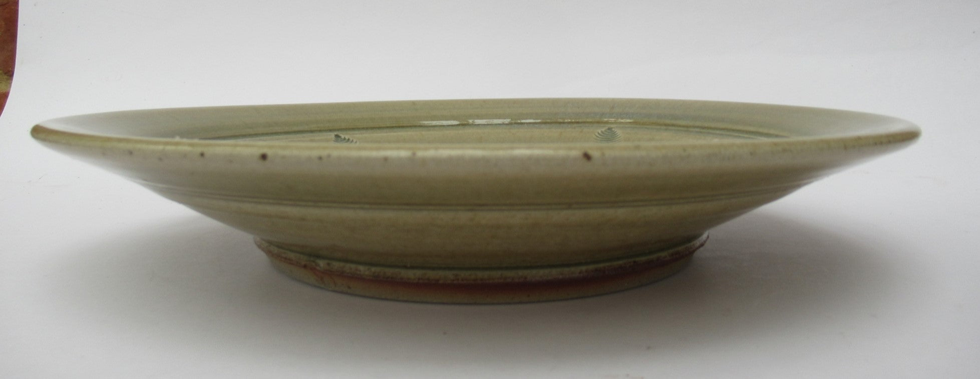 Stephen Parry, British studio pottery wood fired large shallow dish, c1990