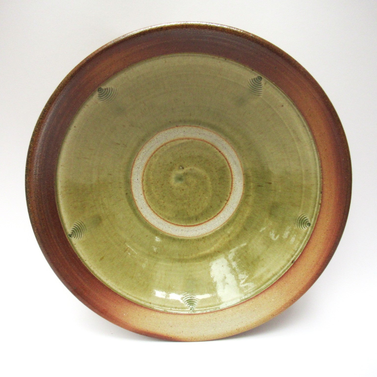 Stephen Parry, British studio pottery wood fired large stoneware bowl, c1990