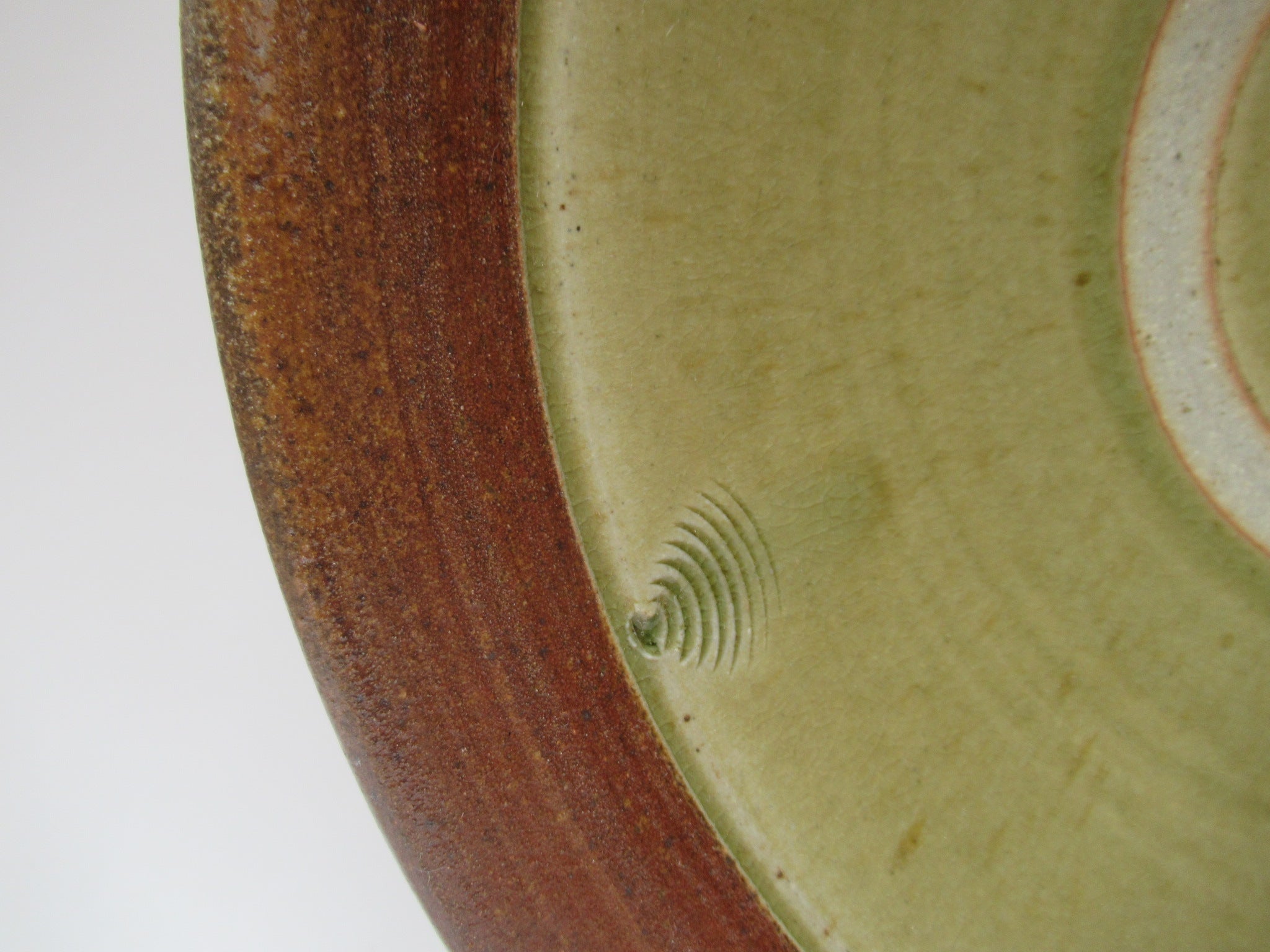 Stephen Parry, British studio pottery wood fired large stoneware bowl, c1990