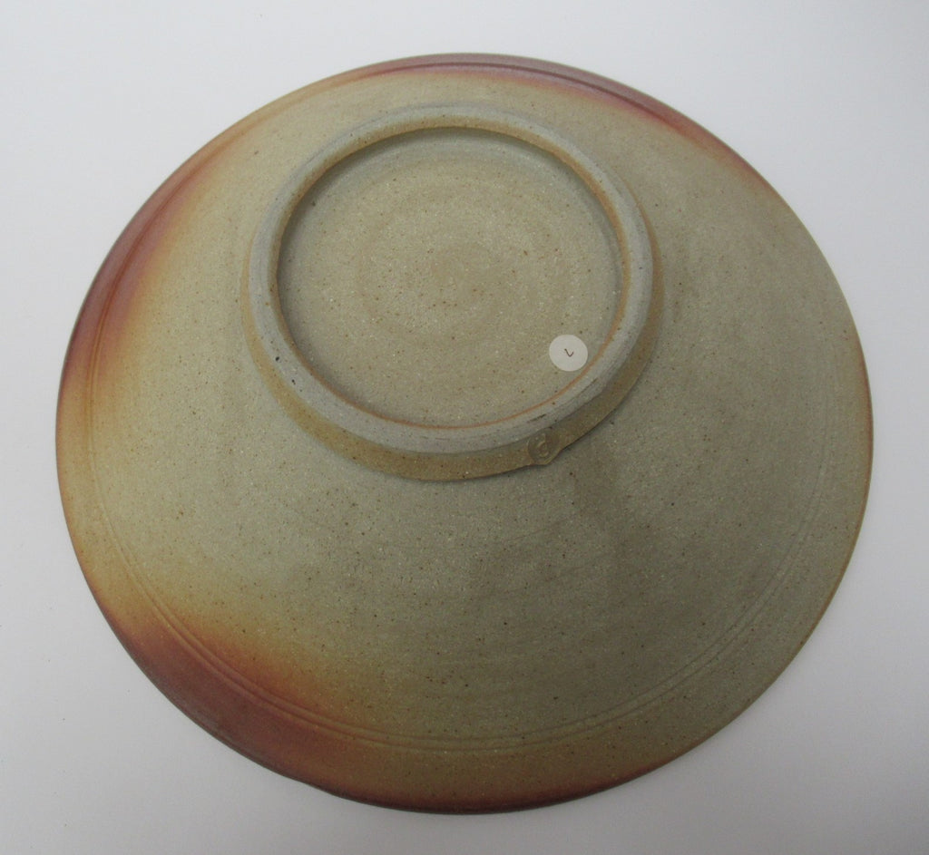 Stephen Parry, British studio pottery wood fired large stoneware bowl, c1990