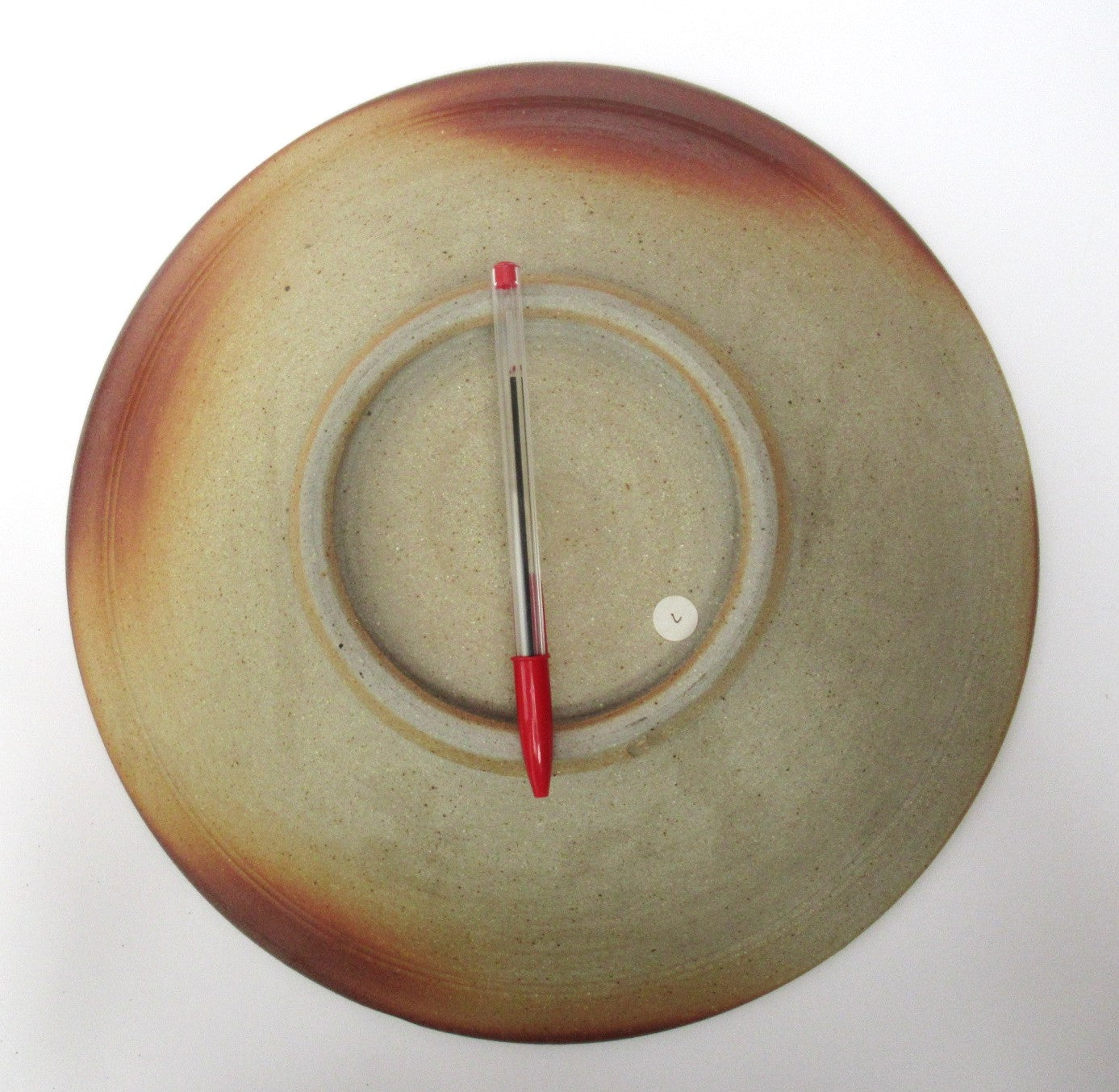 Stephen Parry, British studio pottery wood fired large stoneware bowl, c1990