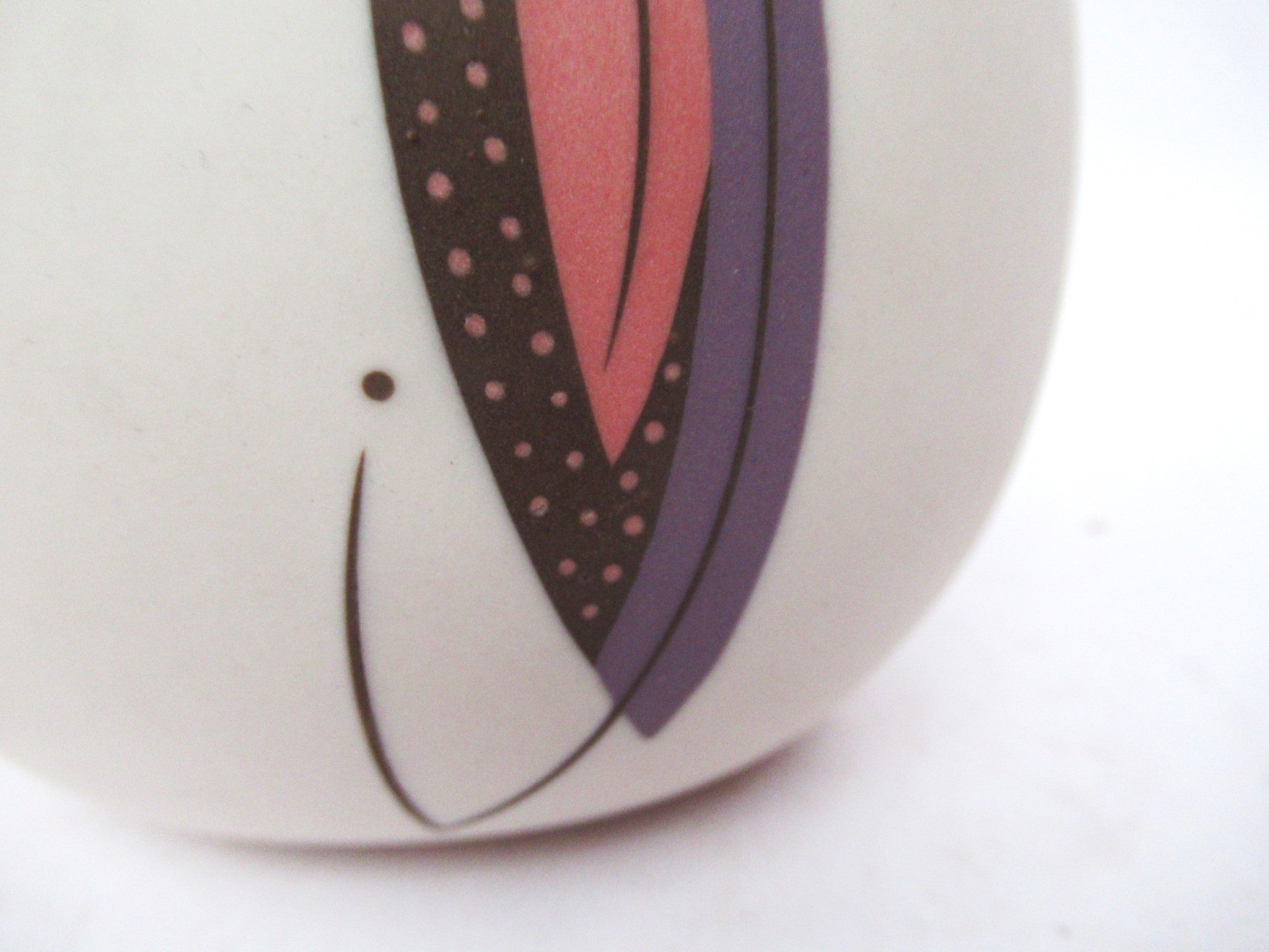 Sue Dyer, British studio pottery porcelain Mishima inlay small vessel, c2000