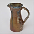 Toff Millway, British studio pottery salt glazed cream jug, c1995