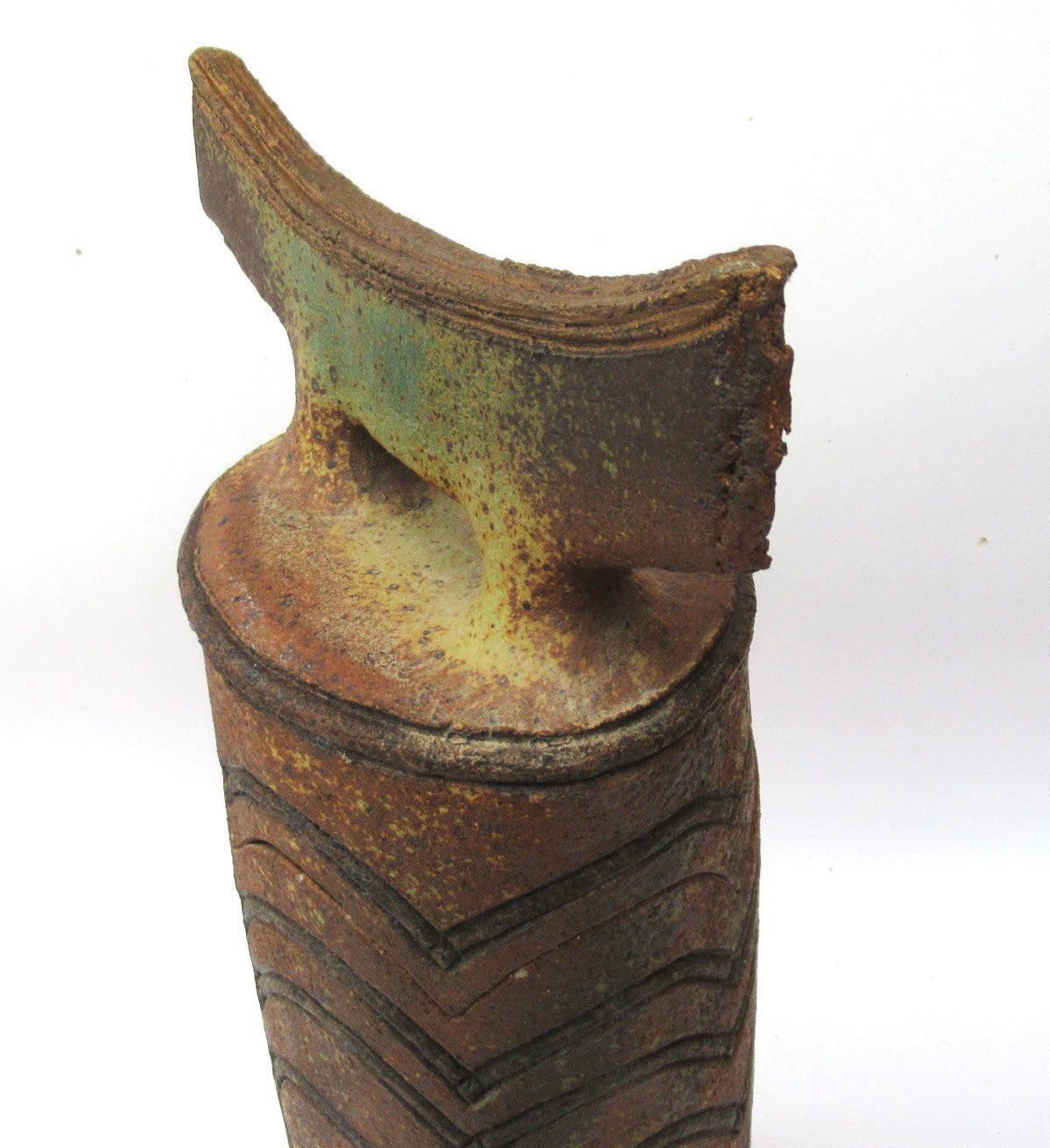 Vintage British studio pottery large stoneware jar by Geoff Townsend, c1980