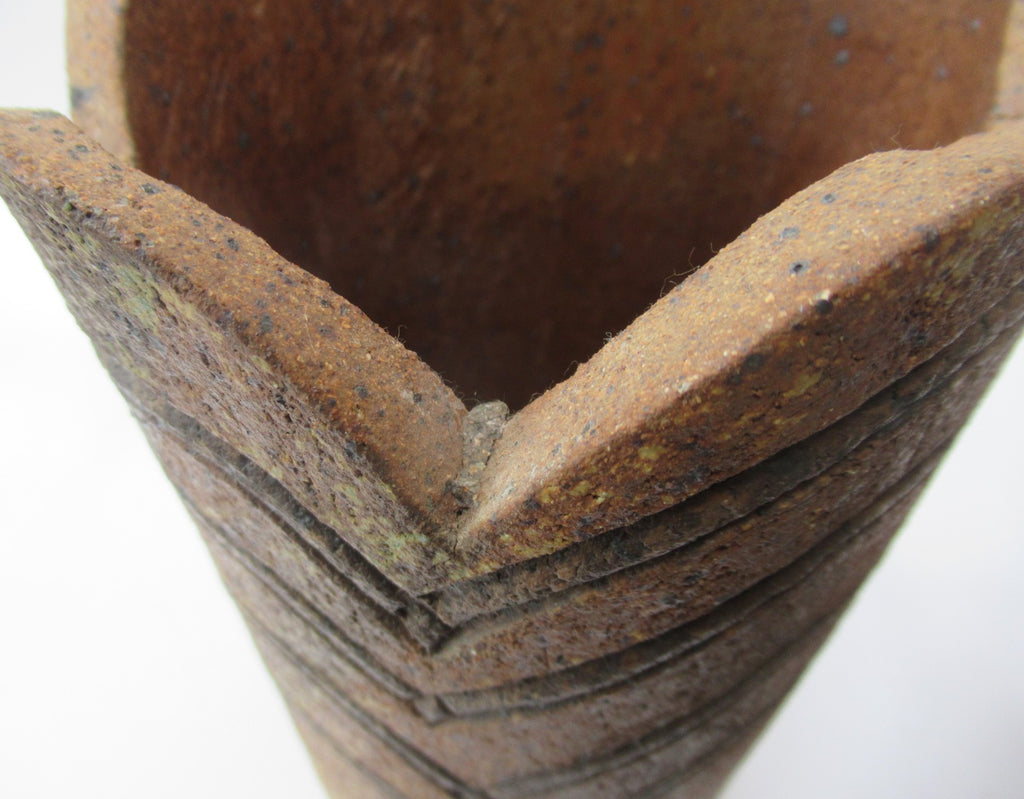 Vintage British studio pottery large stoneware jar by Geoff Townsend, c1980