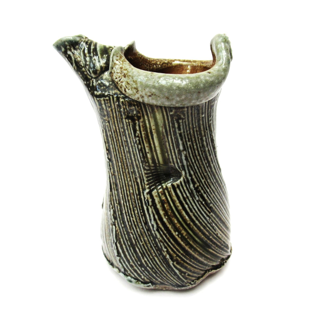 Ruthanne Tudball, British studio pottery soda glazed pouring jug, c1999