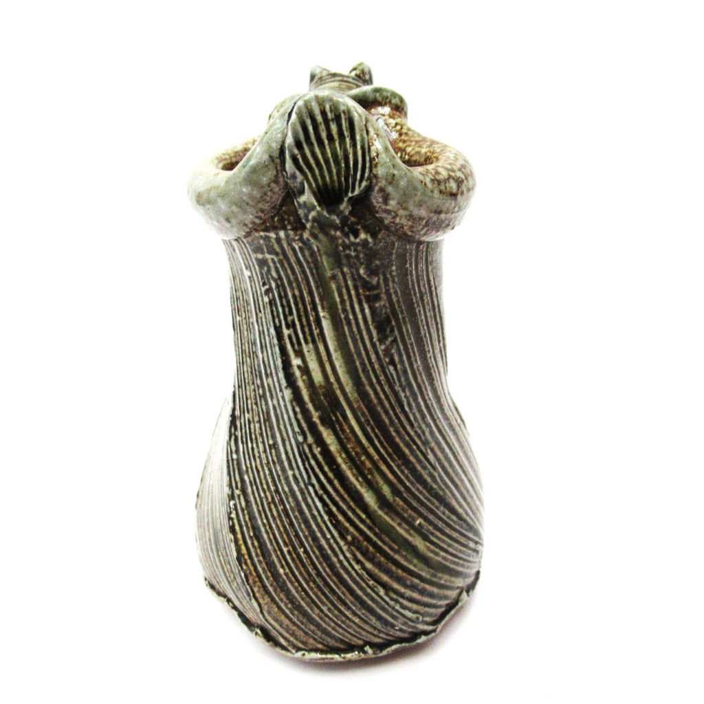 Ruthanne Tudball, British studio pottery soda glazed pouring jug, c1999