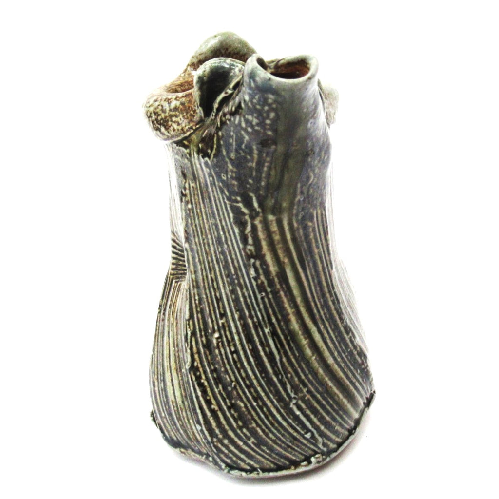 Ruthanne Tudball, British studio pottery soda glazed pouring jug, c1999