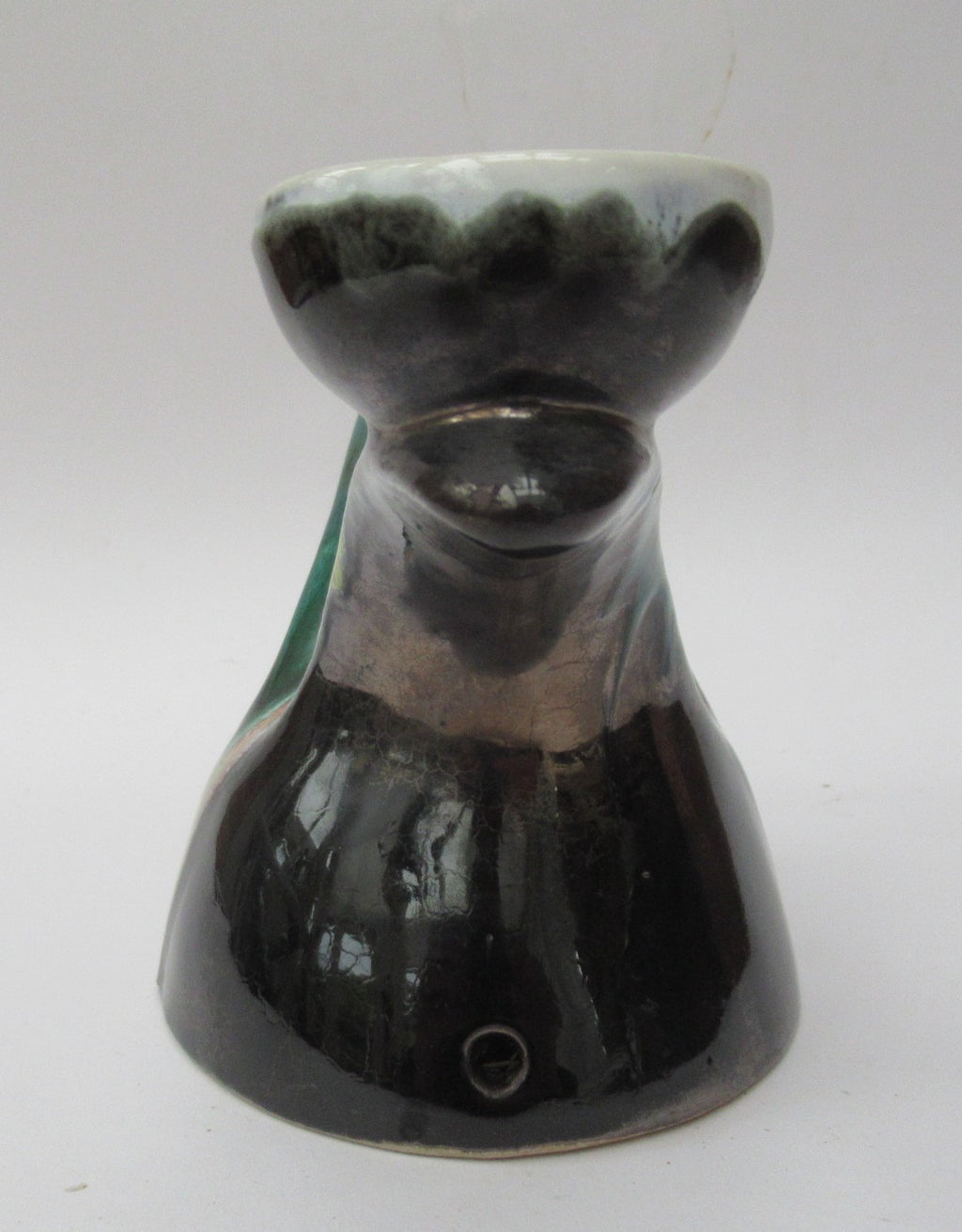 Vallauris French mid century Art Pottery c1950 pair of Candlesticks/lamp bases
