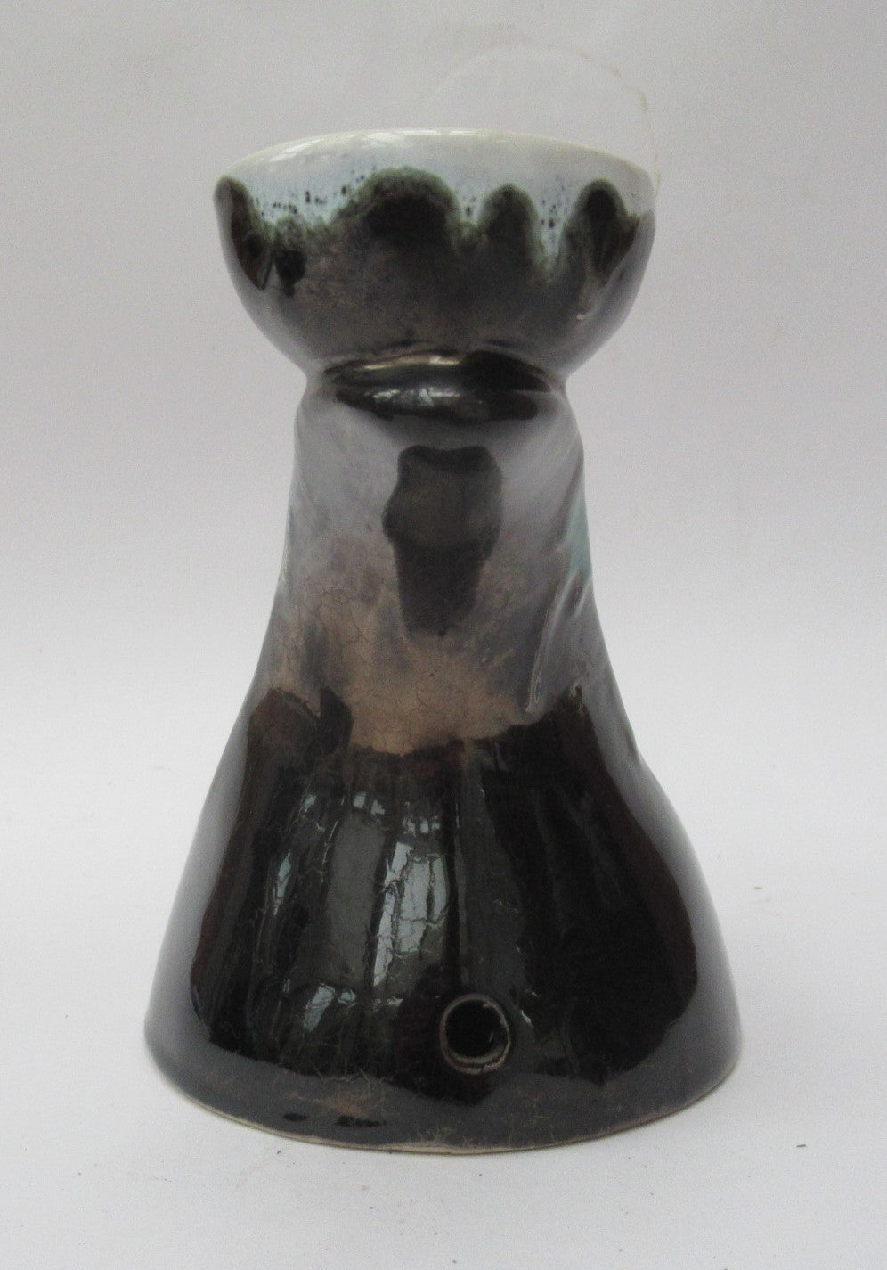 Vallauris French mid century Art Pottery c1950 pair of Candlesticks/lamp bases