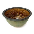 Walter Keeler vintage studio pottery stoneware salad bowl, early work, c1975