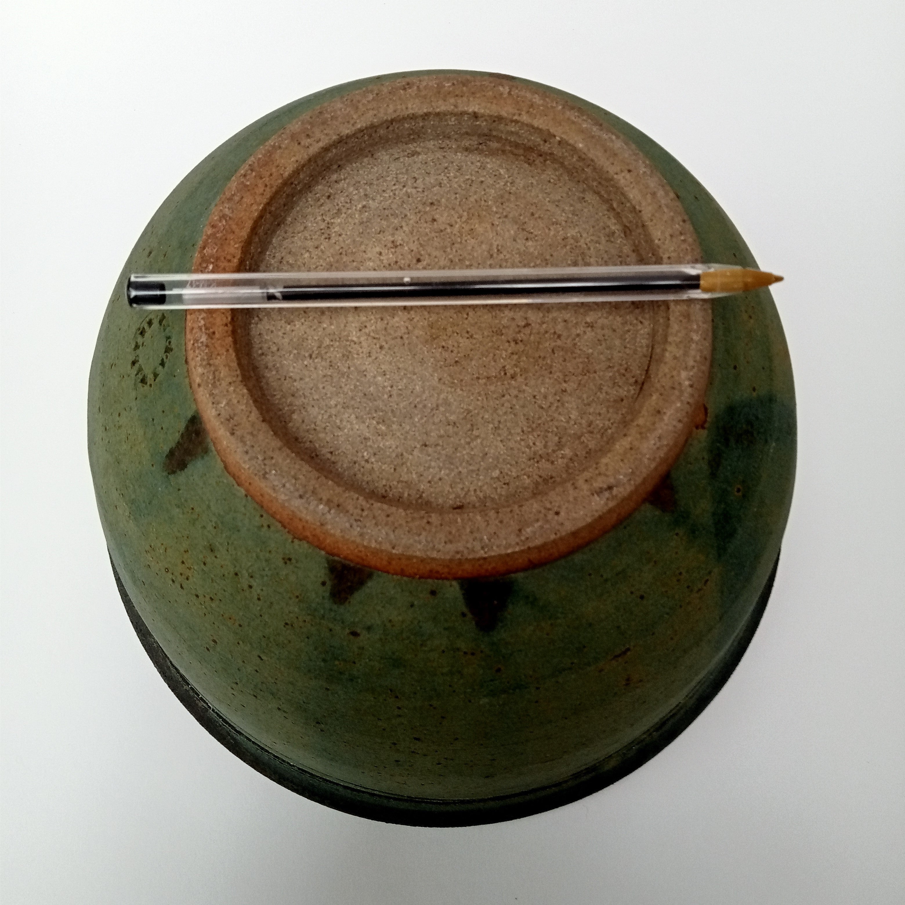 Walter Keeler vintage studio pottery stoneware salad bowl, early work, c1975