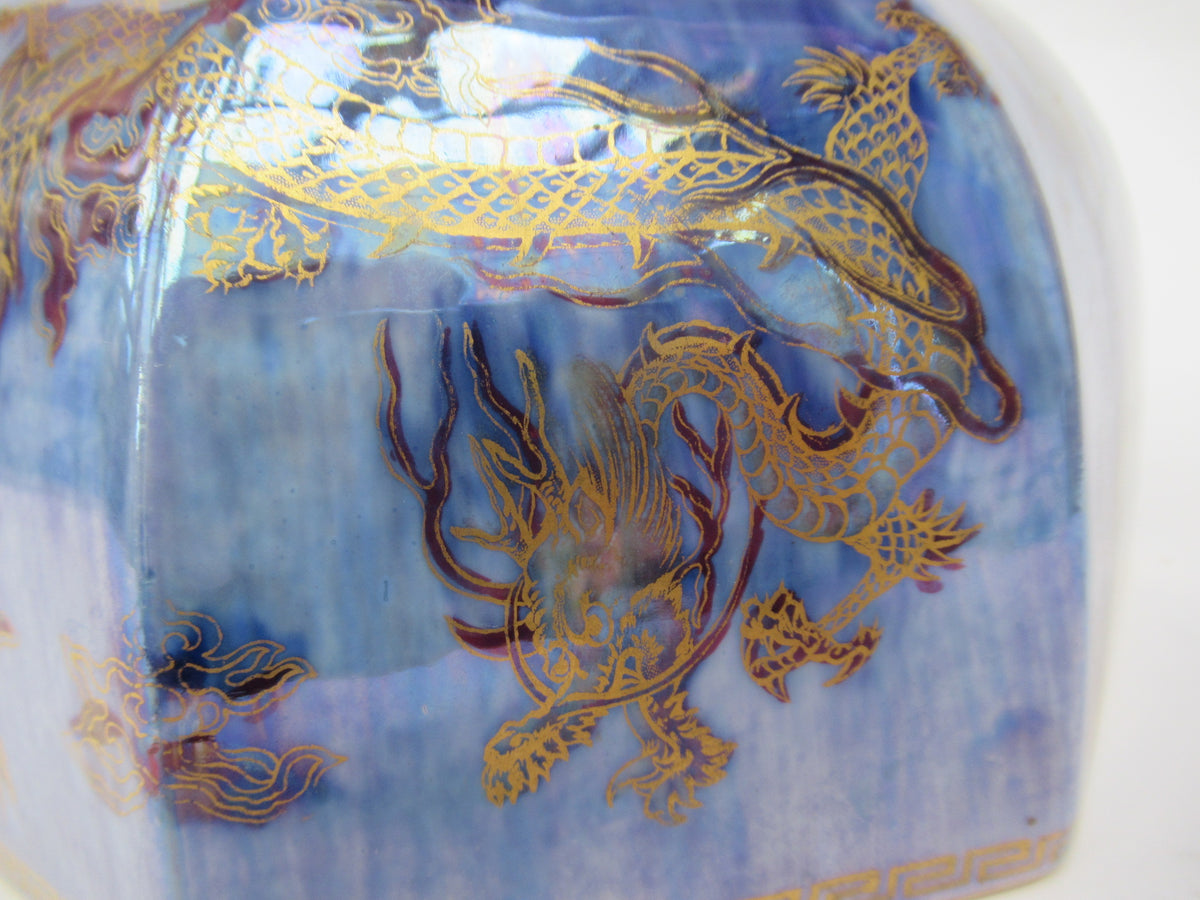 Wedgwood lustre c1925 porcelain dragon bowl, design by Daisy Makeig Jones, Z4829