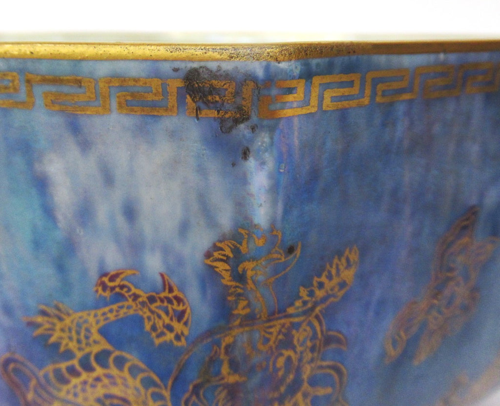 Wedgwood lustre c1925 porcelain dragon bowl, design by Daisy Makeig Jones, Z4829