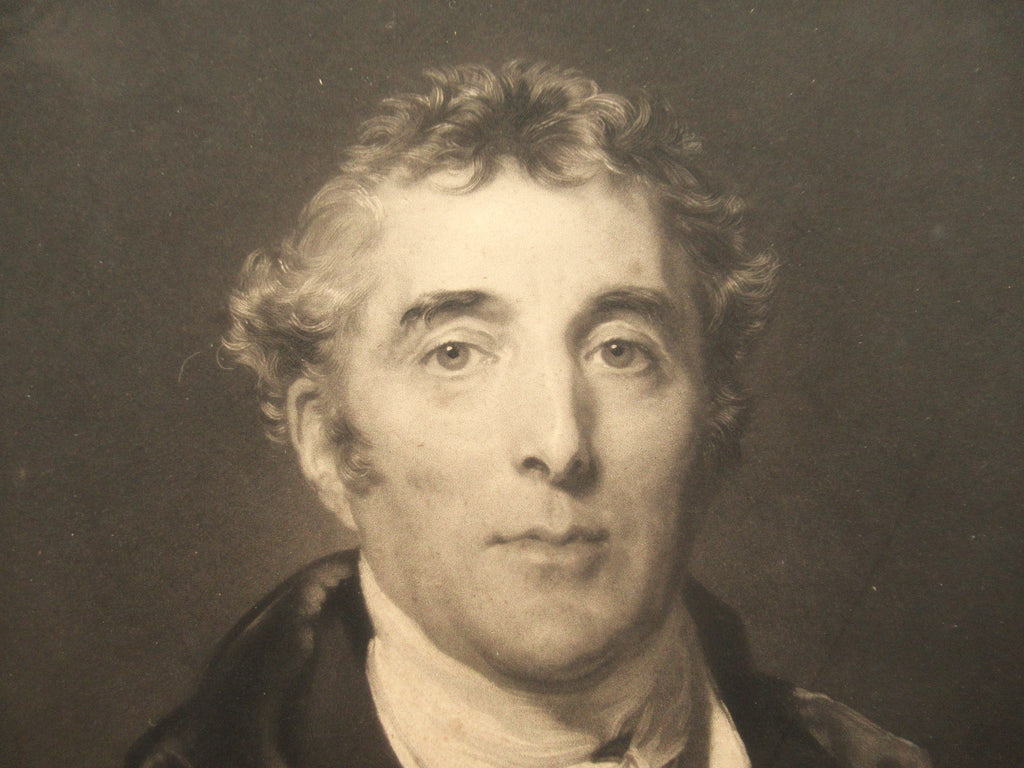 Antique 1828 print, The Duke of Wellington, mezzotint after Thomas Lawrence