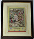 Original 1946 watercolour painting, The Wonderful Cockerel, G E Mottram, framed